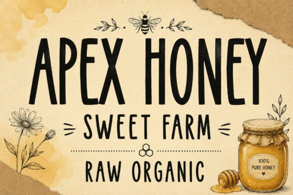 Apex Honey: The Handwritten Display Font That Pops