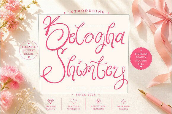 Beluga Shimtey: A Graceful Script for Modern Branding