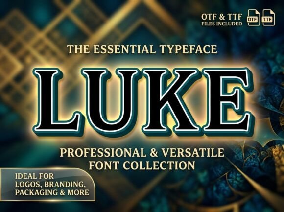 Command the Field with Luke: A Vintage-Modern Varsity Font