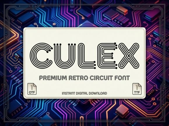 Culex: The Cybernetic Typeface for Modern Brands
