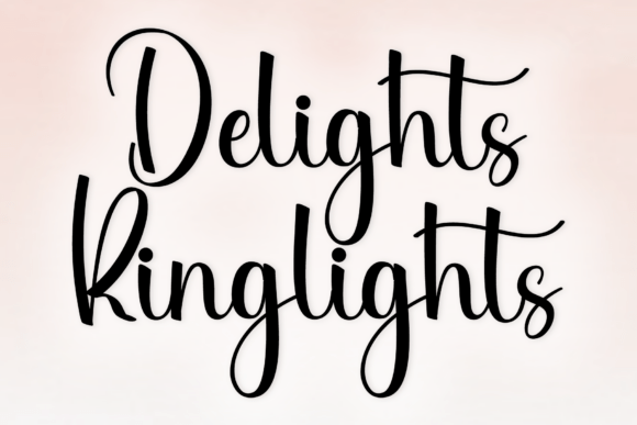 Delights Ringlights: A Handwritten Font for Timeless Branding