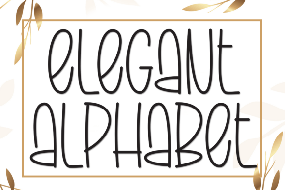Elegant Alphabet: A Breezy Charm for Modern Design
