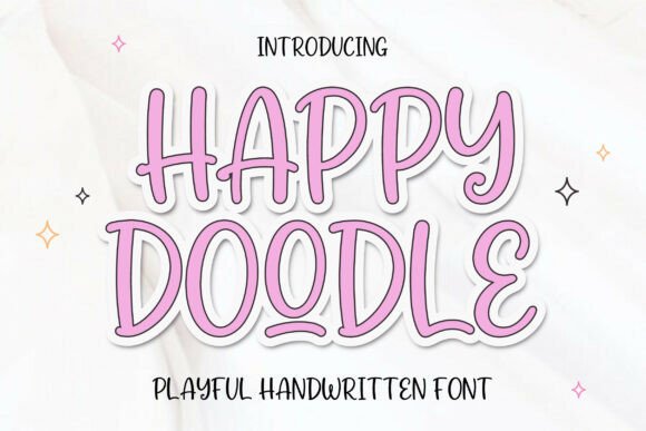 Happy Doodle: A Playful Handwritten Font for Creative Projects