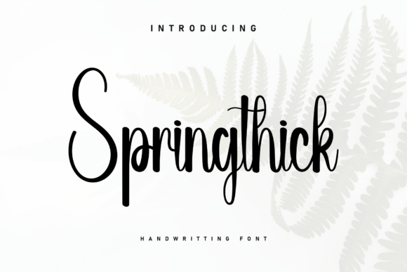 Springthick: The Handwritten Font That Feels Like a Warm Conversation