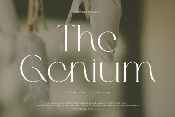 The Genium: A Modern Serif for Timeless Brand Identity