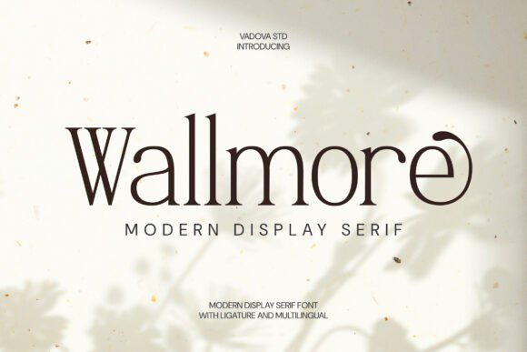 Wallmore: A Modern Serif for Timeless Brand Elegance